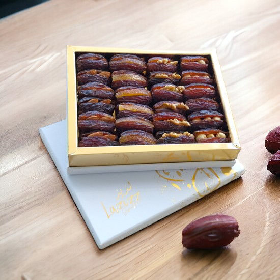Lazizz White Box (Dates) 24 pieces - Jordanian Dates for Exquisite Sweetness